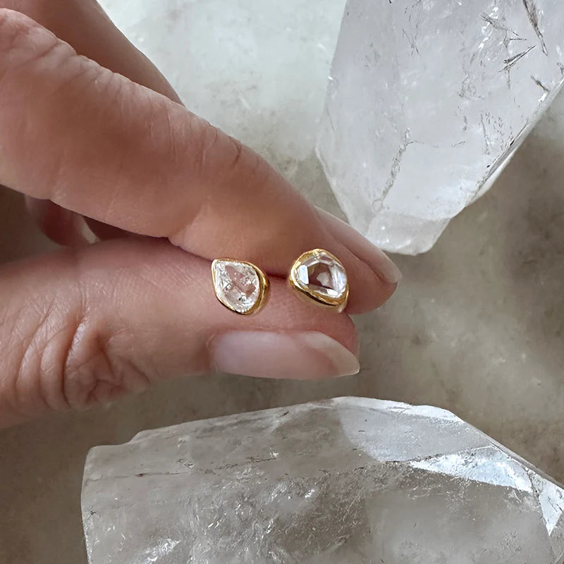 Herkimer Diamond Stud Earrings