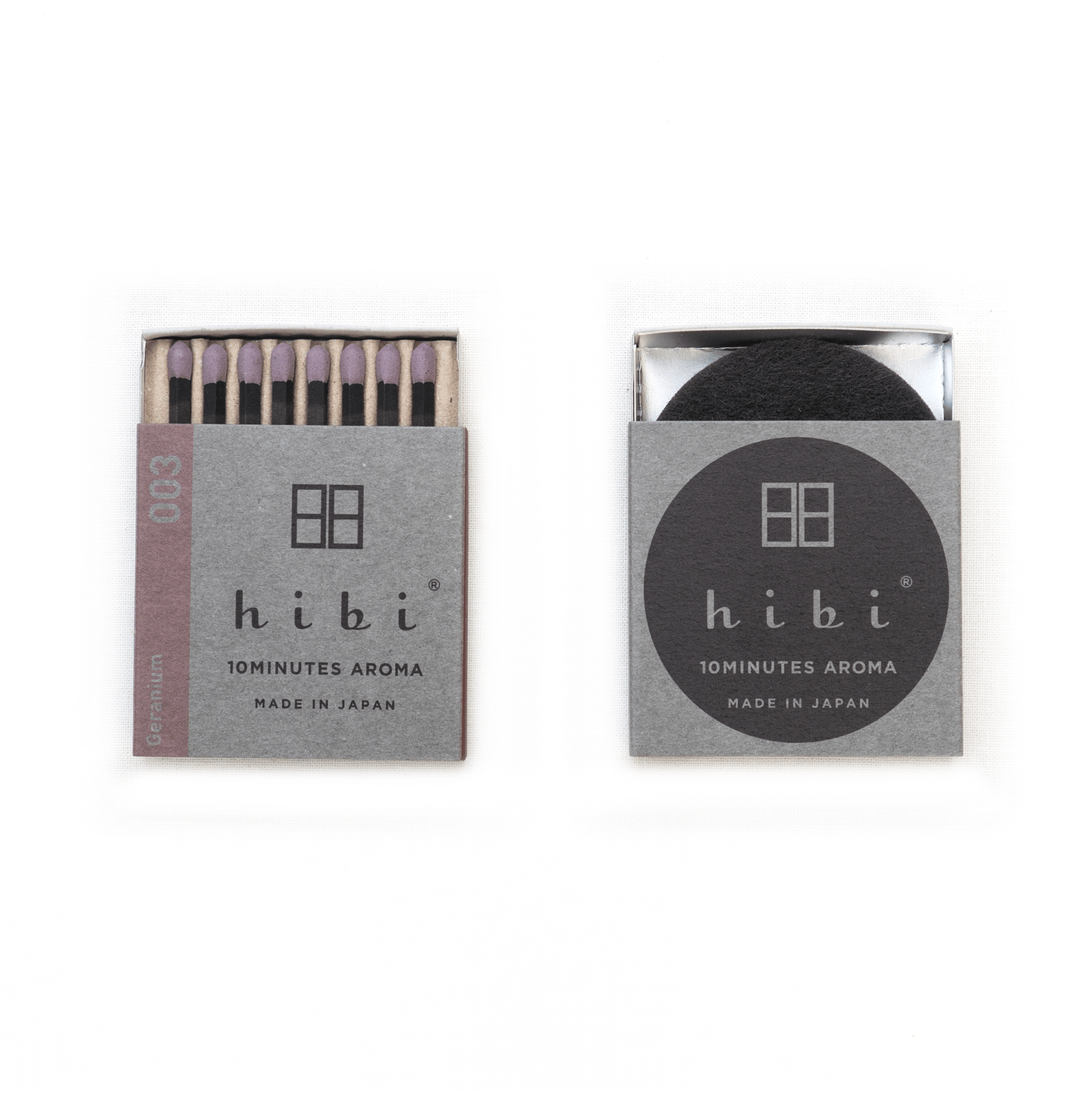 Hibi Box of Incense Matches - Box Turtle