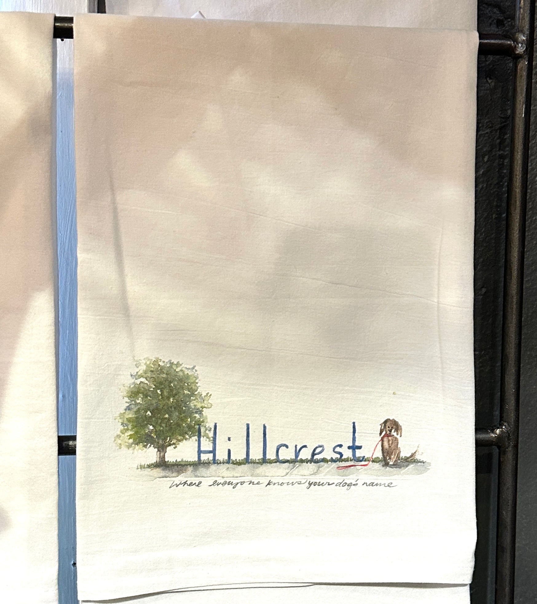 Hillcrest Dogs Tea Towel - Box Turtle