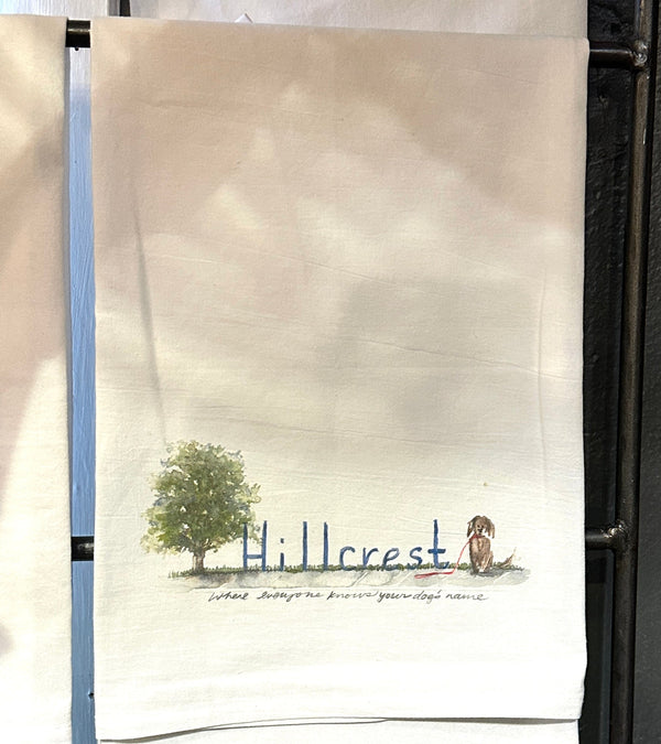 Hillcrest Dogs Tea Towel - Box Turtle