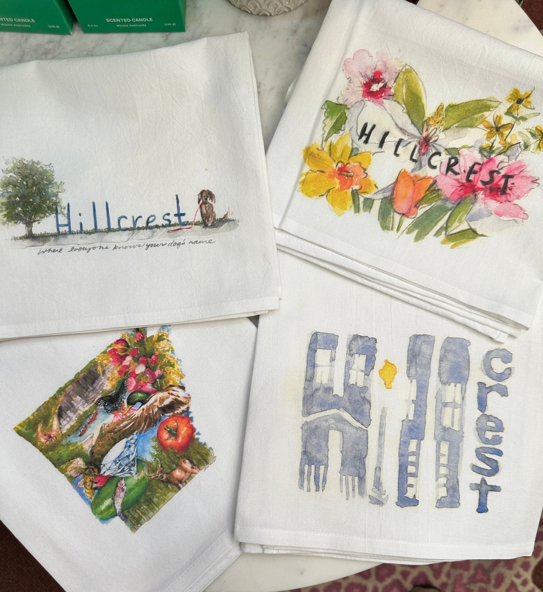 Hillcrest Homes Tea Towel - Box Turtle