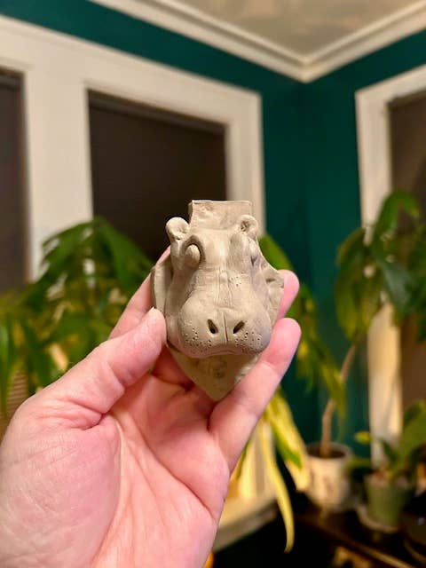 Hippo on a Plaque - Box Turtle