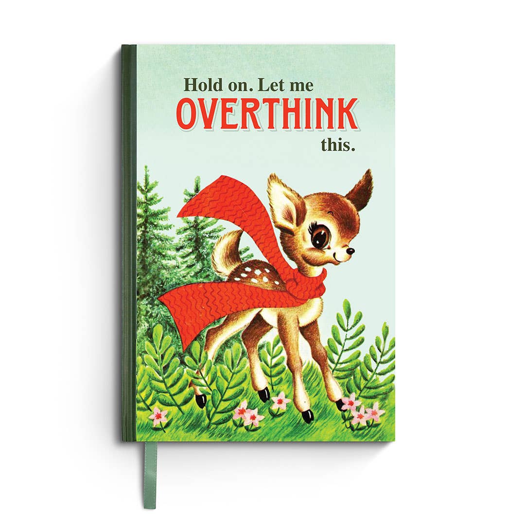 Hold On Let Me Overthink This Vintage Notebook - Box Turtle