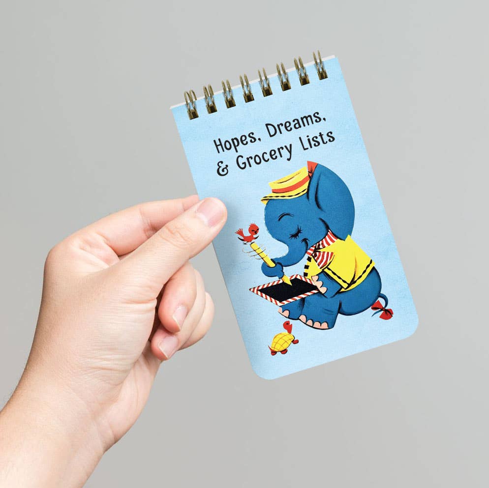 Hopes, Dreams & Grocery Lists Notepad - Box Turtle