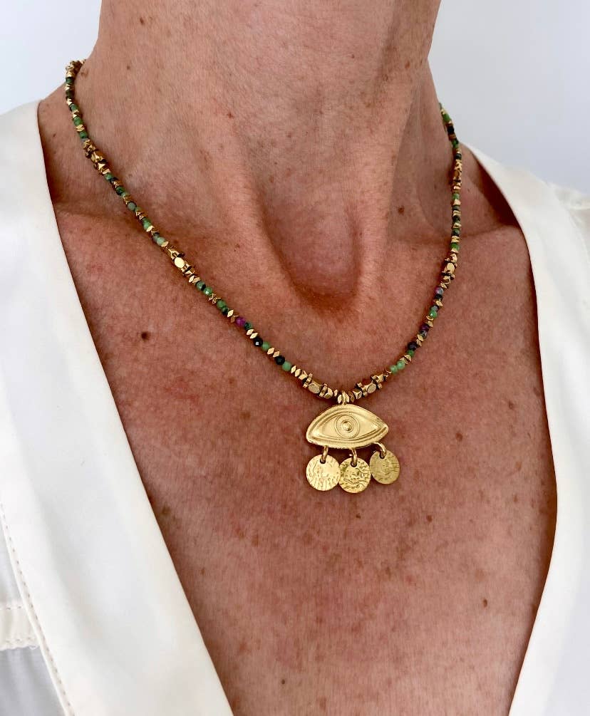 Horus Necklace - Box Turtle