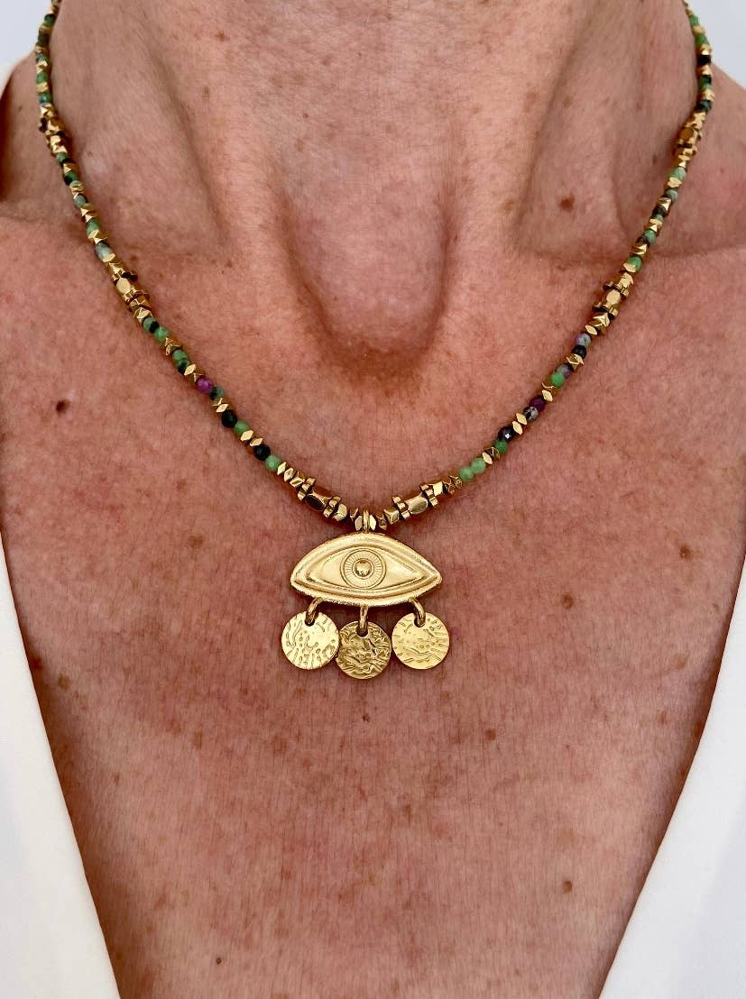 Horus Necklace - Box Turtle