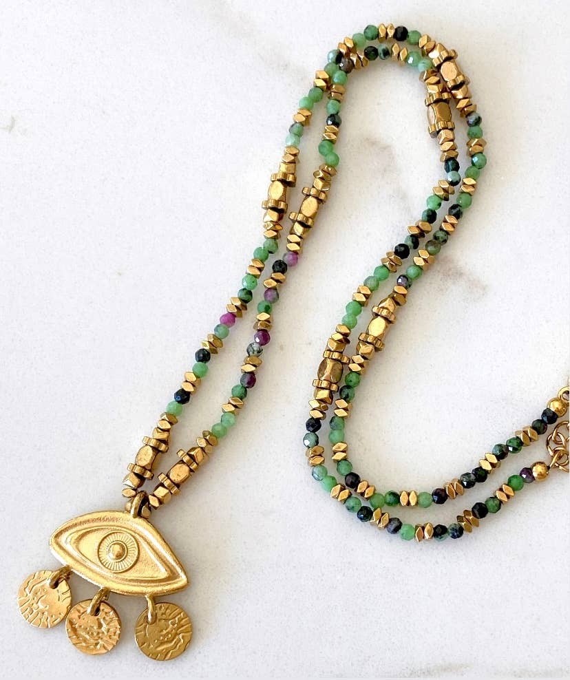 Horus Necklace - Box Turtle