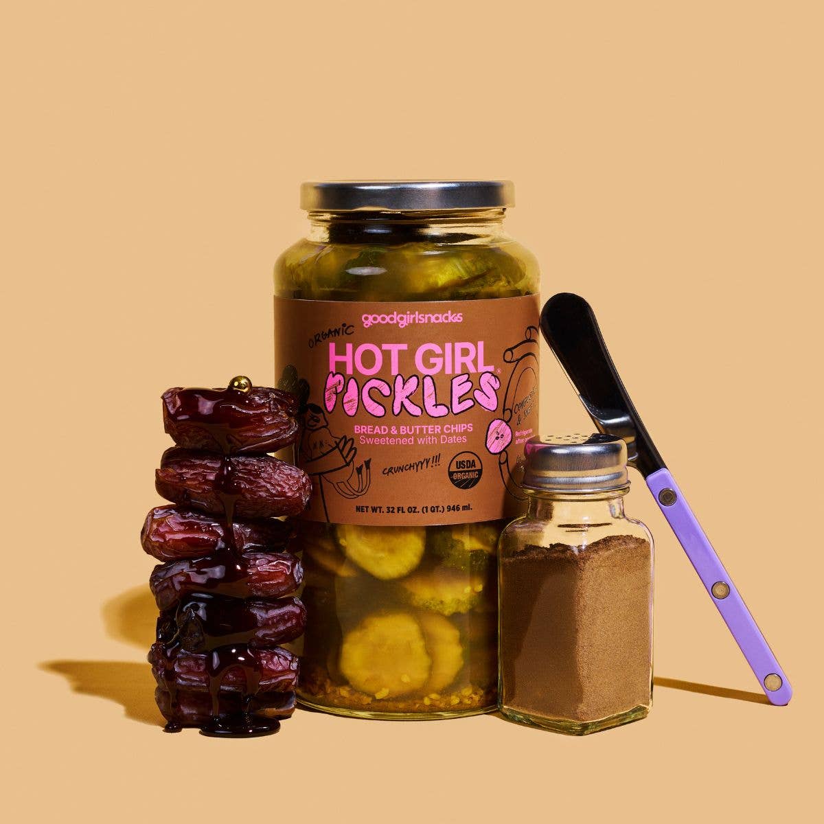 Hot Girl Pickles Bread & Butter Chips - Box Turtle