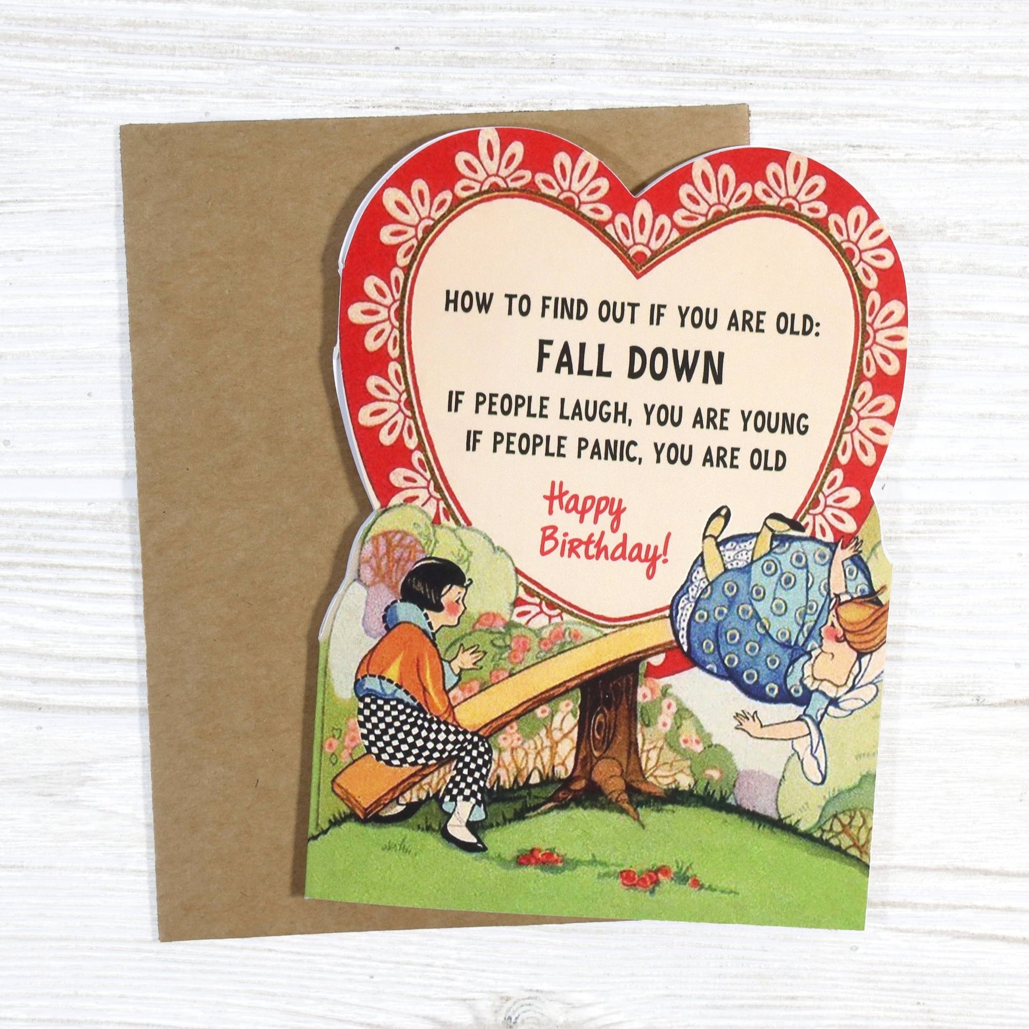 How to Find Out if You Are Old Birthday Card - Box Turtle