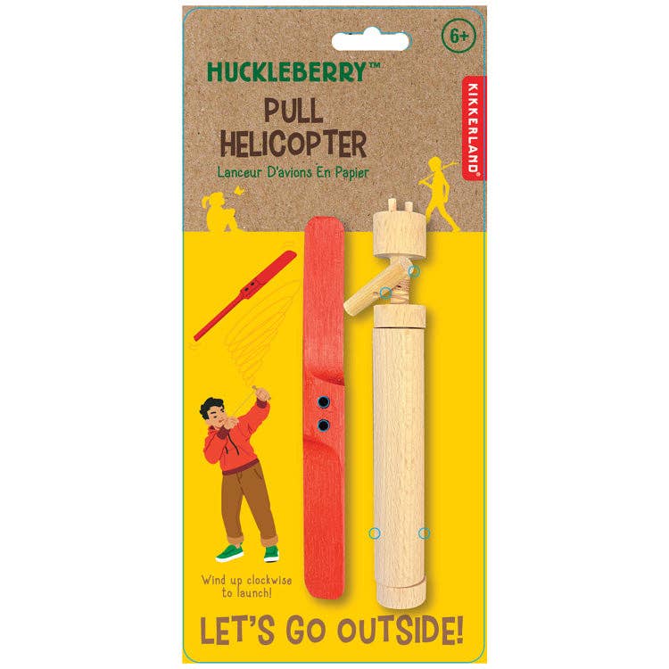 Huckleberry Pull Helicopter - Box Turtle