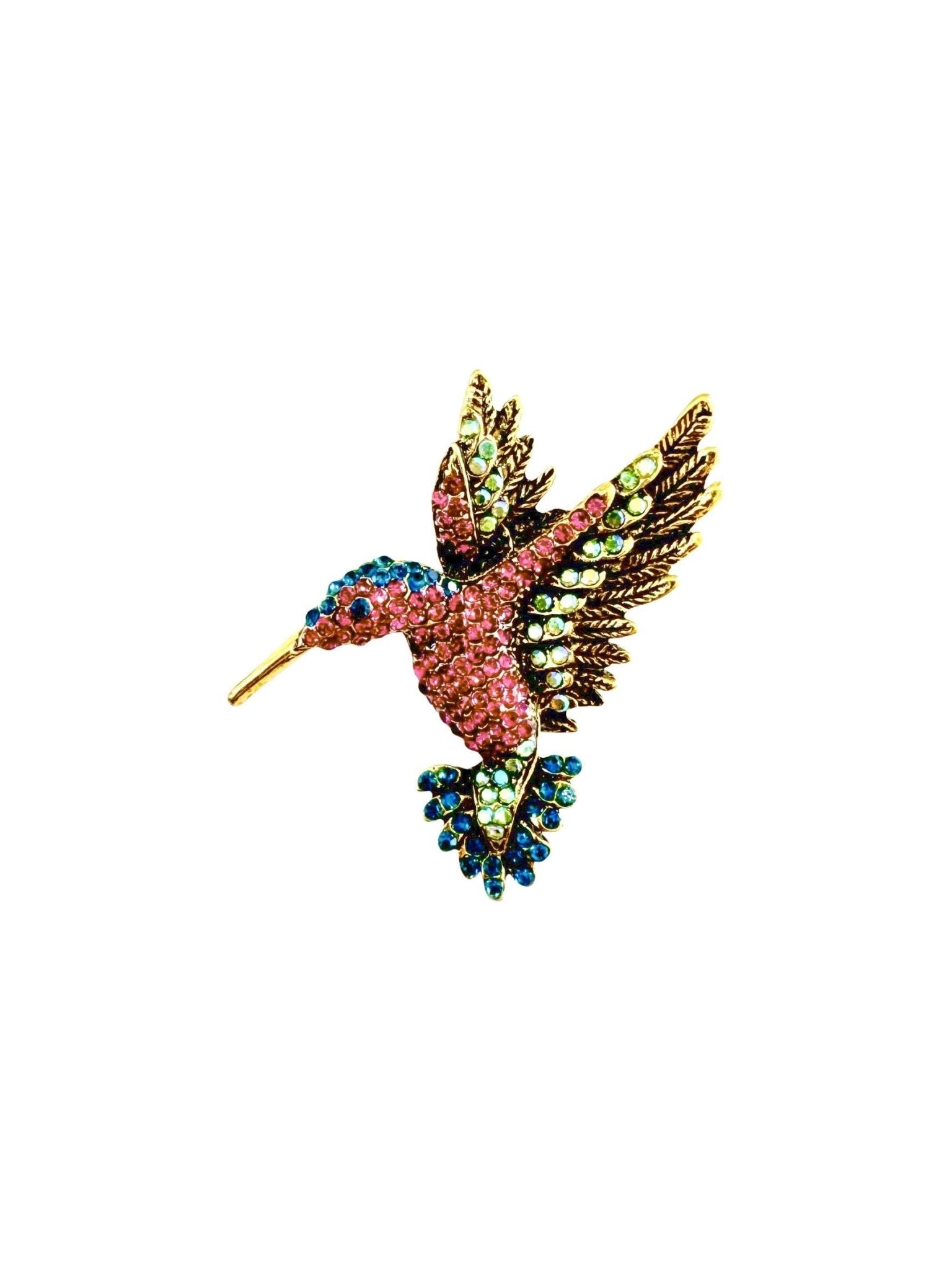 Hummingbird Brooch - Box Turtle