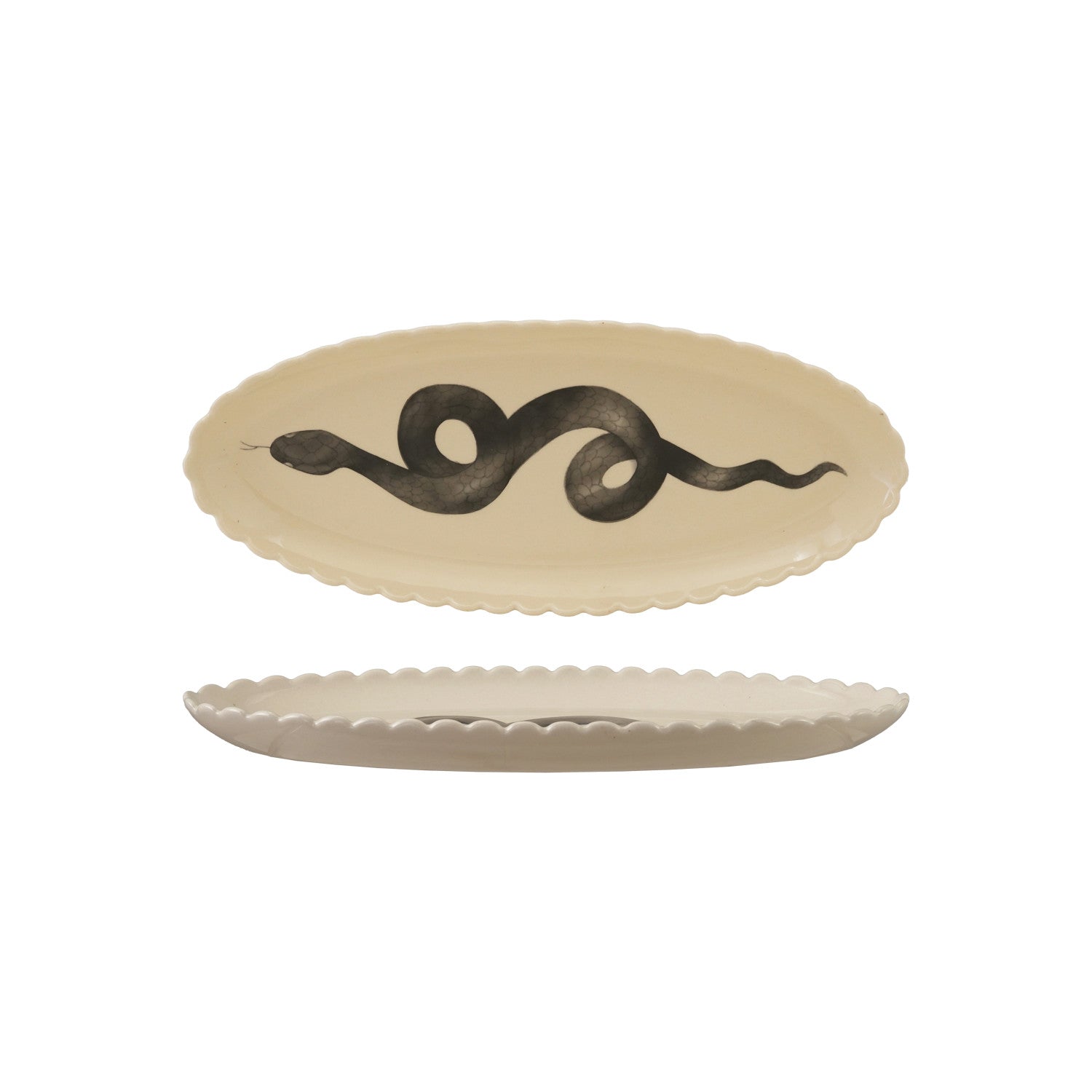 Snake Scalloped Platter