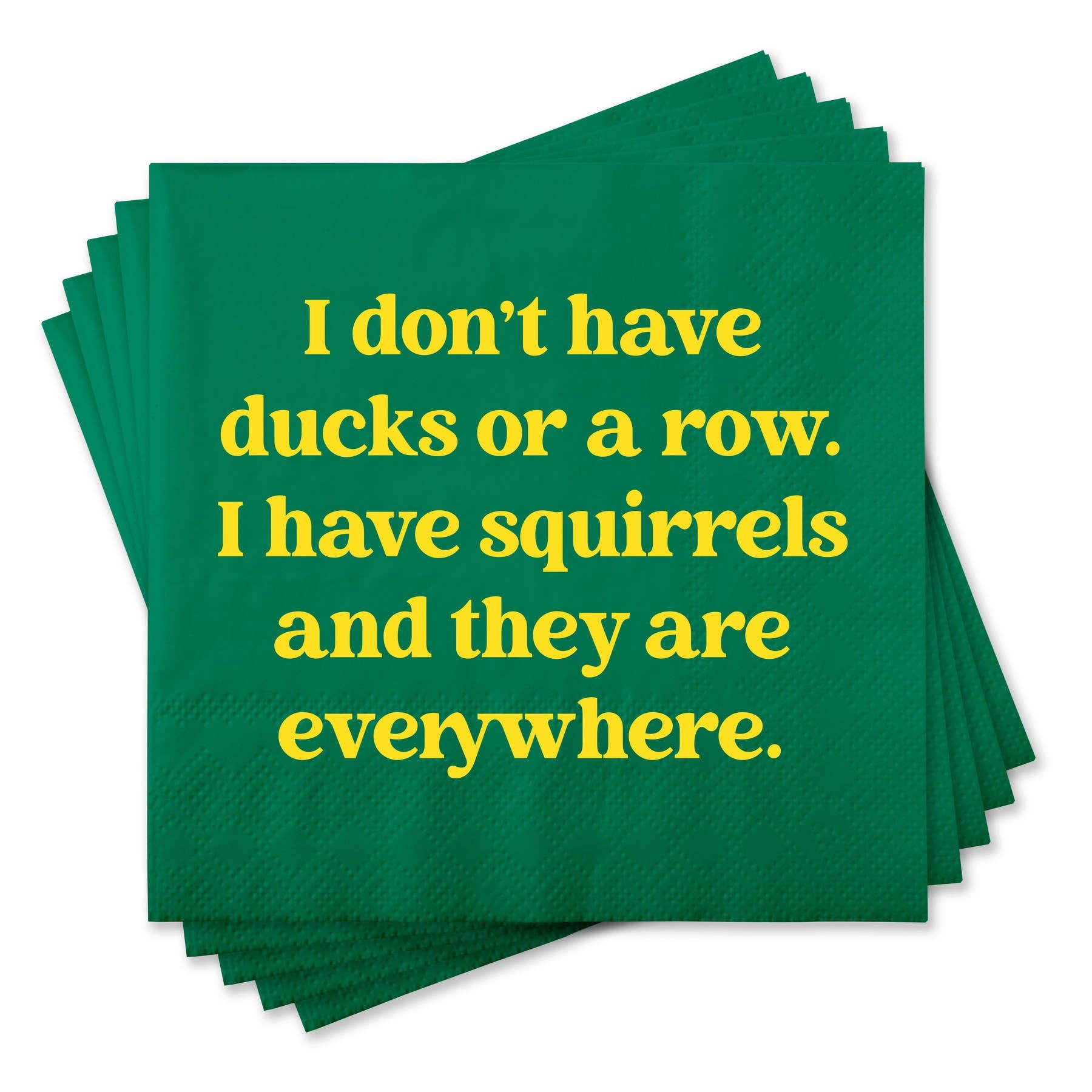 I Have Squirrels Funny Cocktail Napkins - Box Turtle