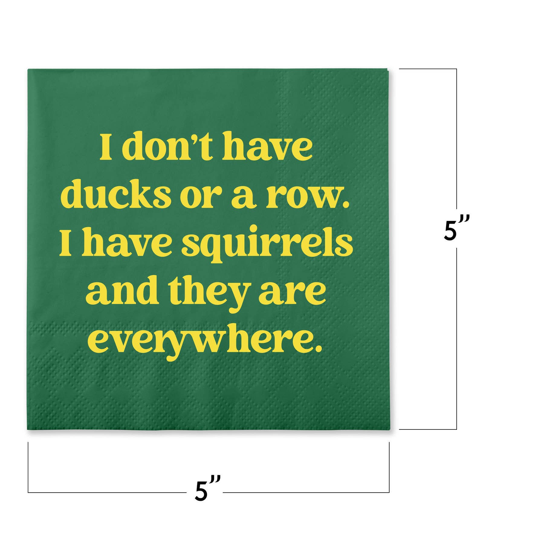 I Have Squirrels Funny Cocktail Napkins - Box Turtle