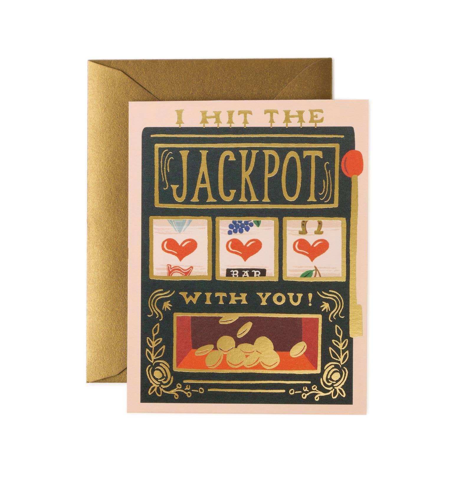 I Hit the Jackpot with You Card - Box Turtle