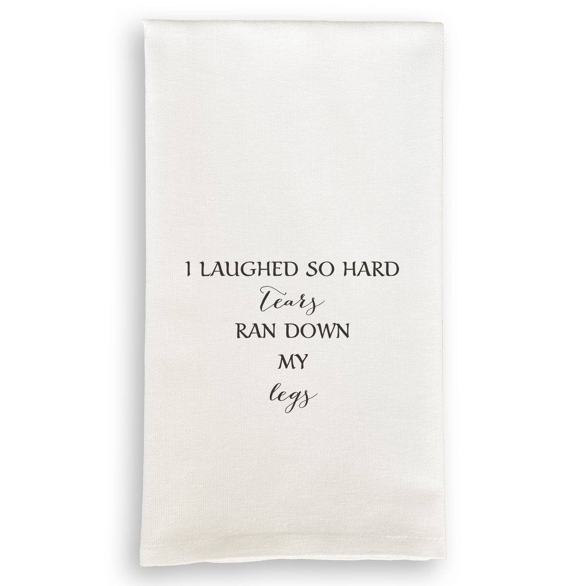 I Laughed So Hard Dishtowel - Box Turtle