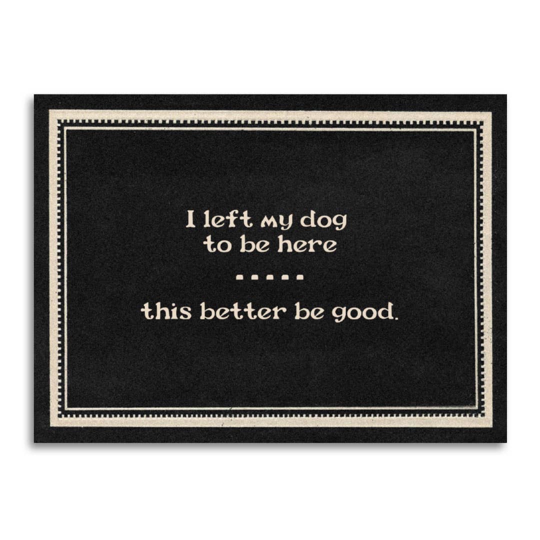 I Left My Dog to Be Here Card - Box Turtle