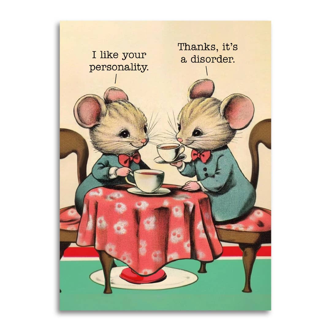 I Like Your Personality Funny Greeting Card - Box Turtle