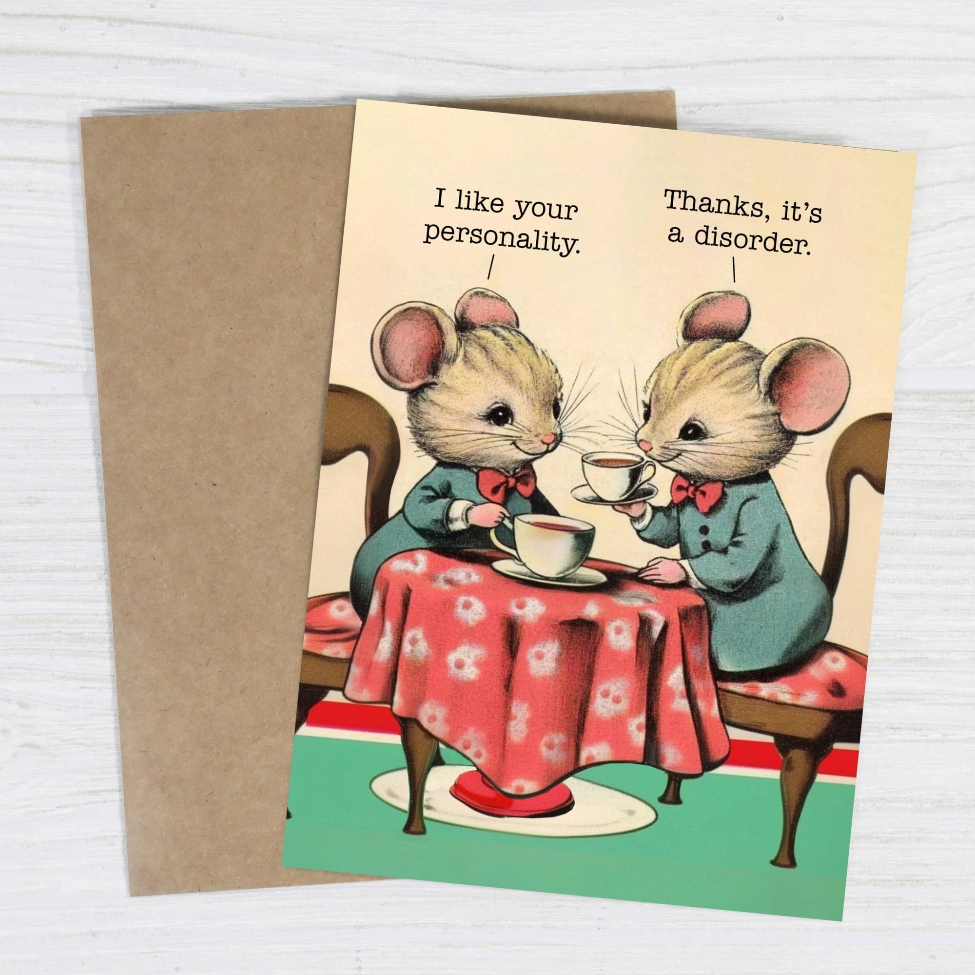 I Like Your Personality Funny Greeting Card - Box Turtle