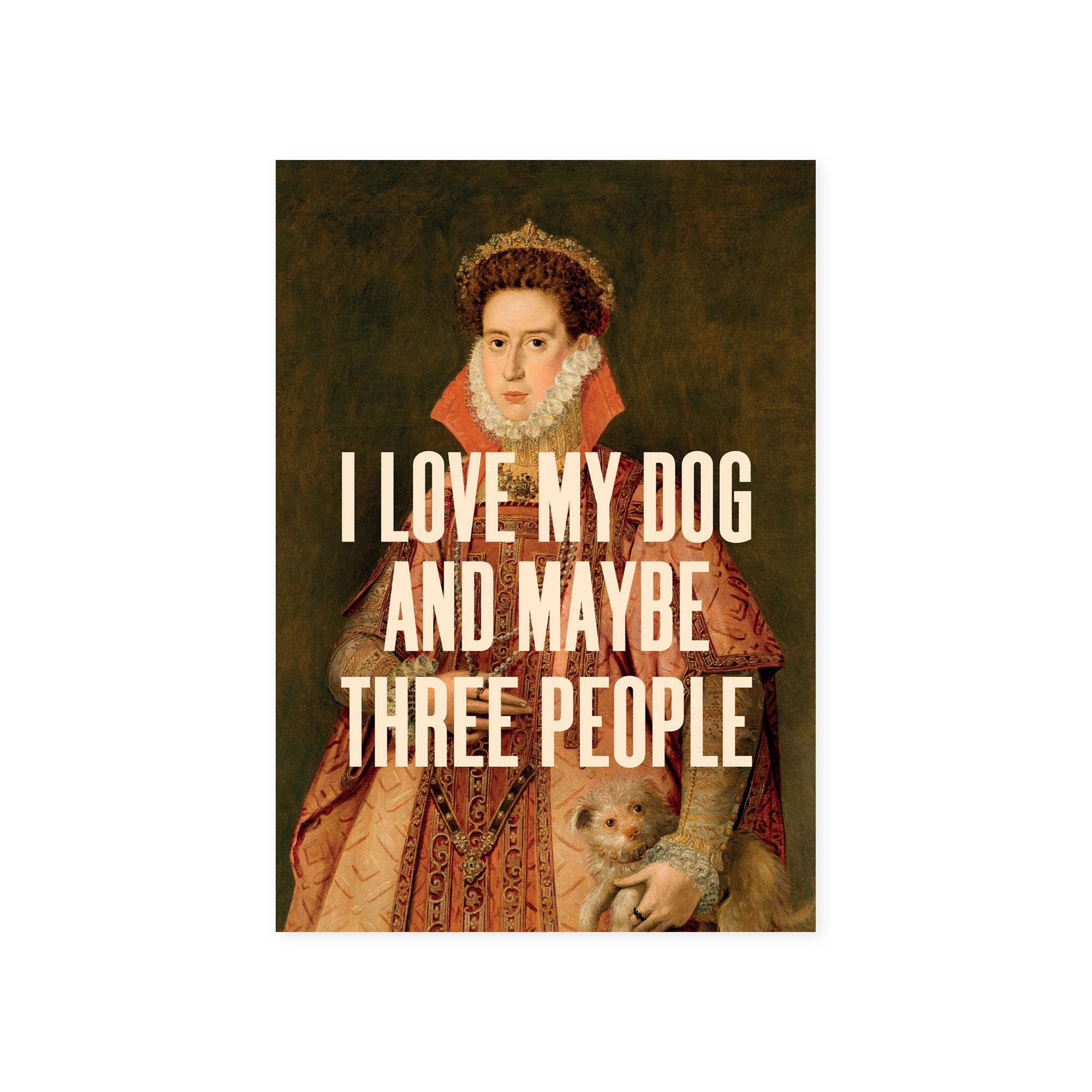 I Love My Dog Postcard - Box Turtle