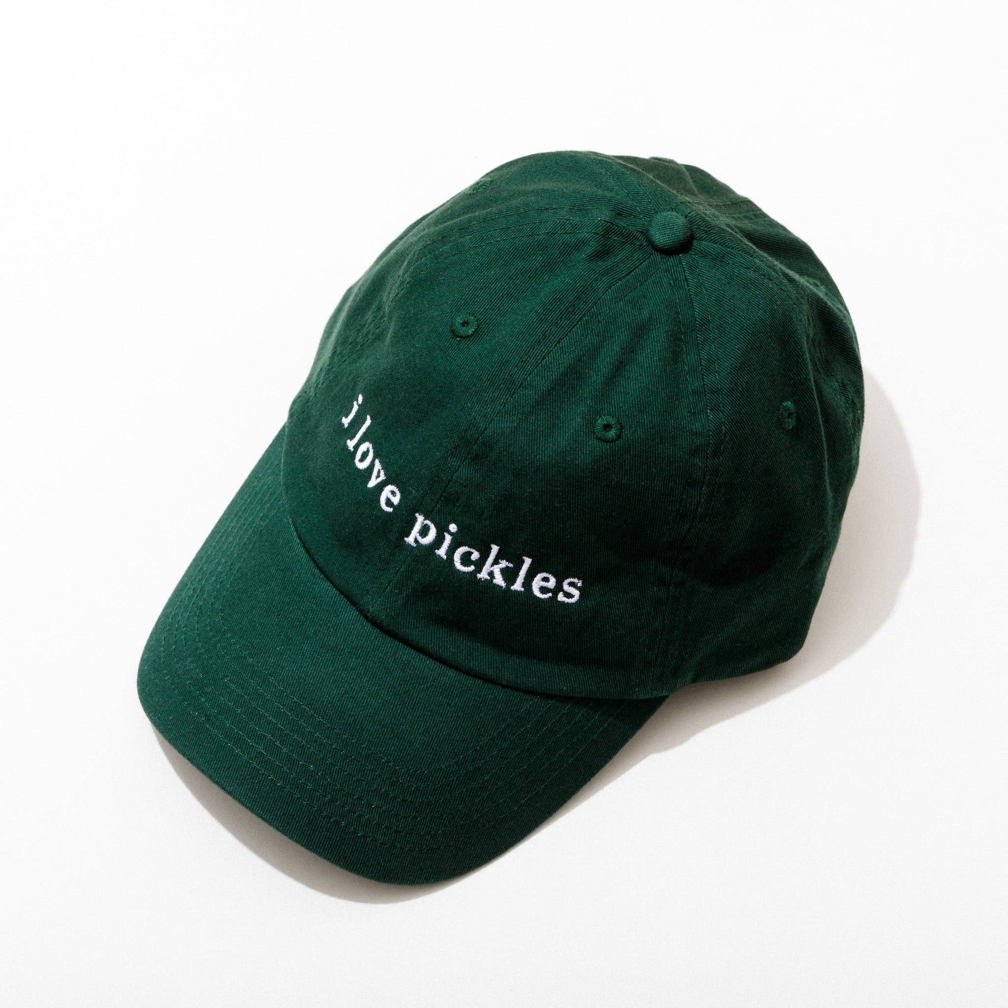 I Love Pickles 100% Cotton Baseball Hat - Box Turtle
