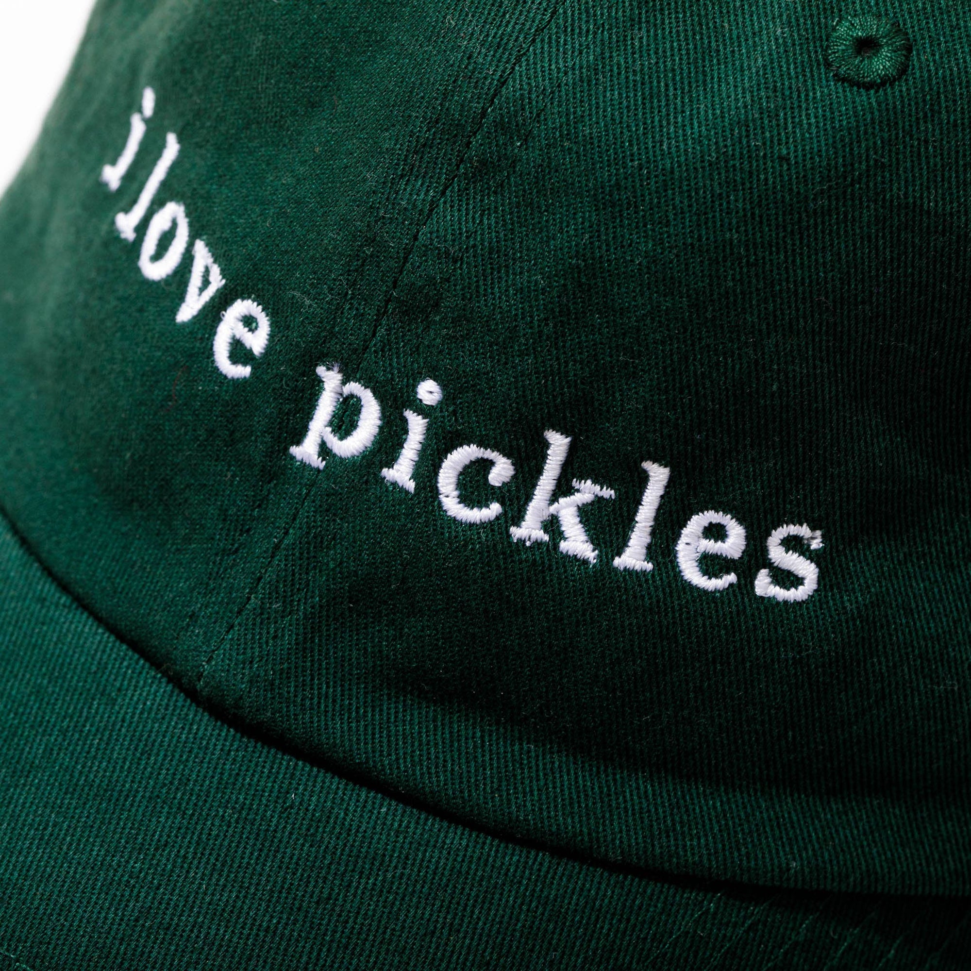 I Love Pickles 100% Cotton Baseball Hat - Box Turtle