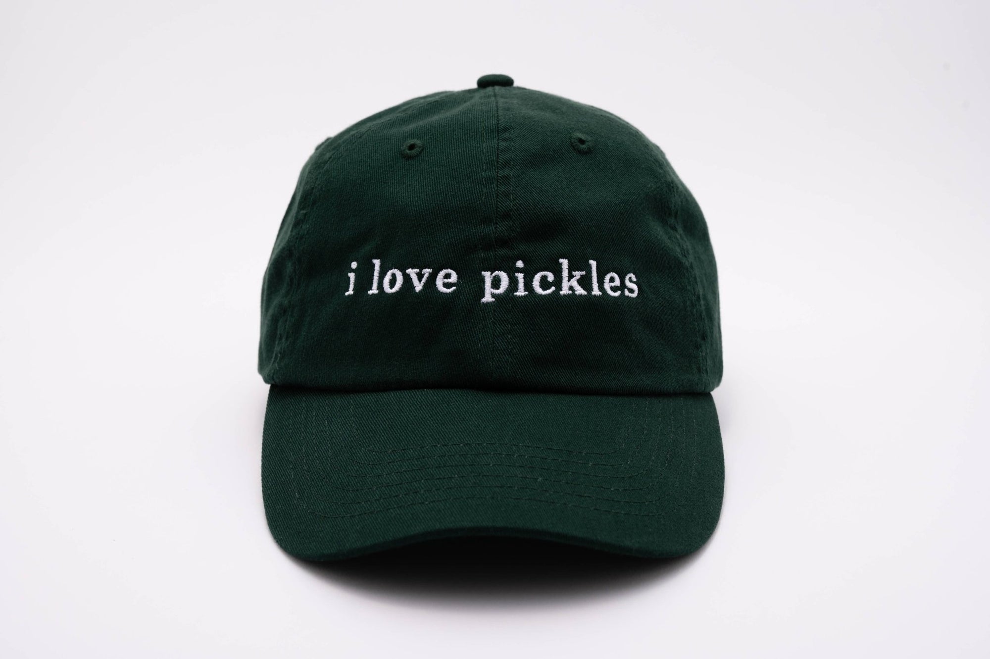 I Love Pickles 100% Cotton Baseball Hat - Box Turtle