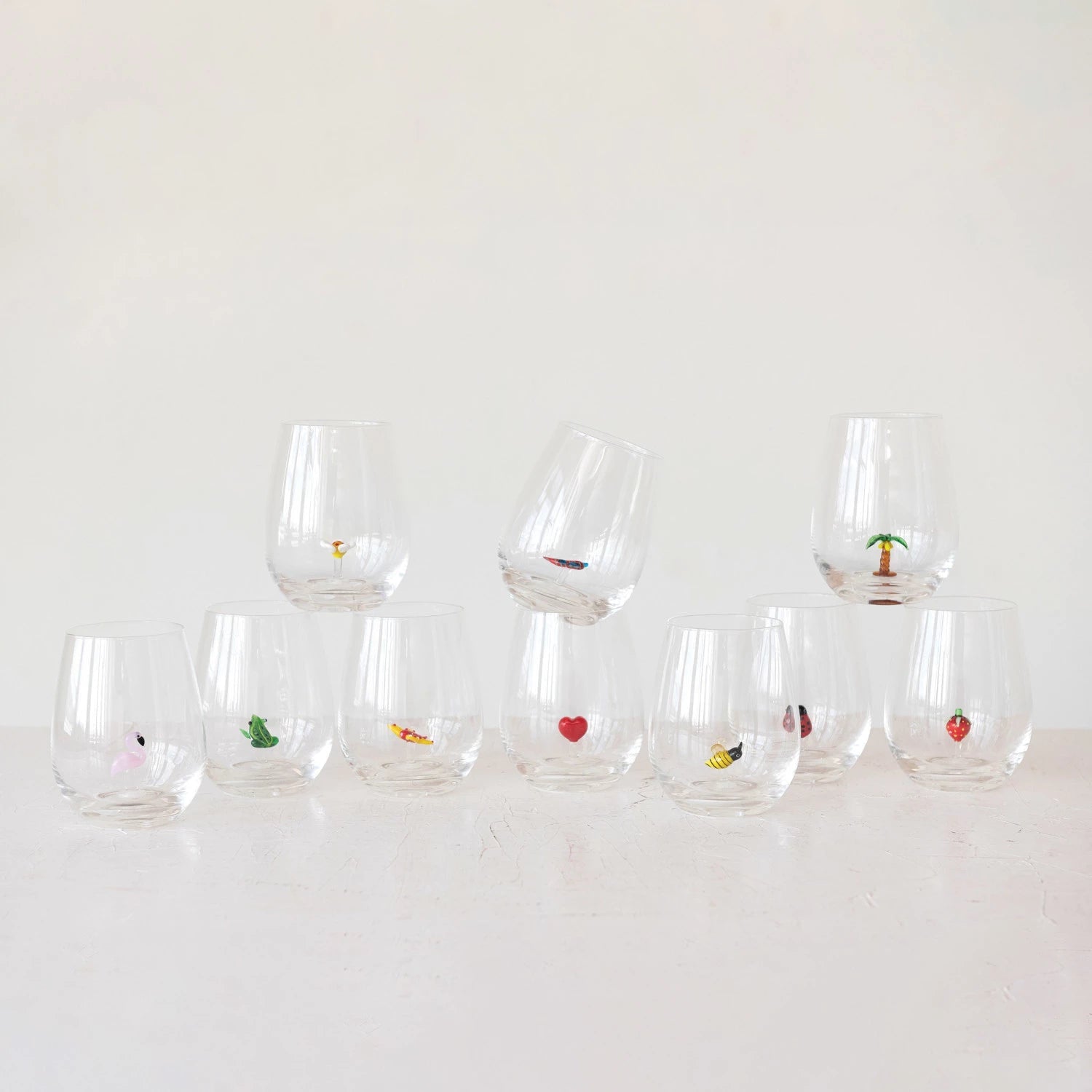 Icon Stemless Wine Glass - Box Turtle