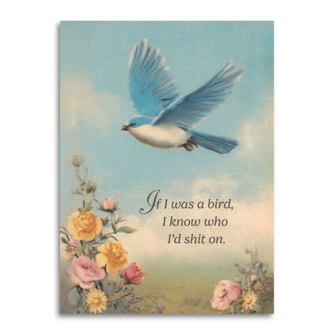 If I Was a Bird, I Know Who I’d Shit On Card - Box Turtle