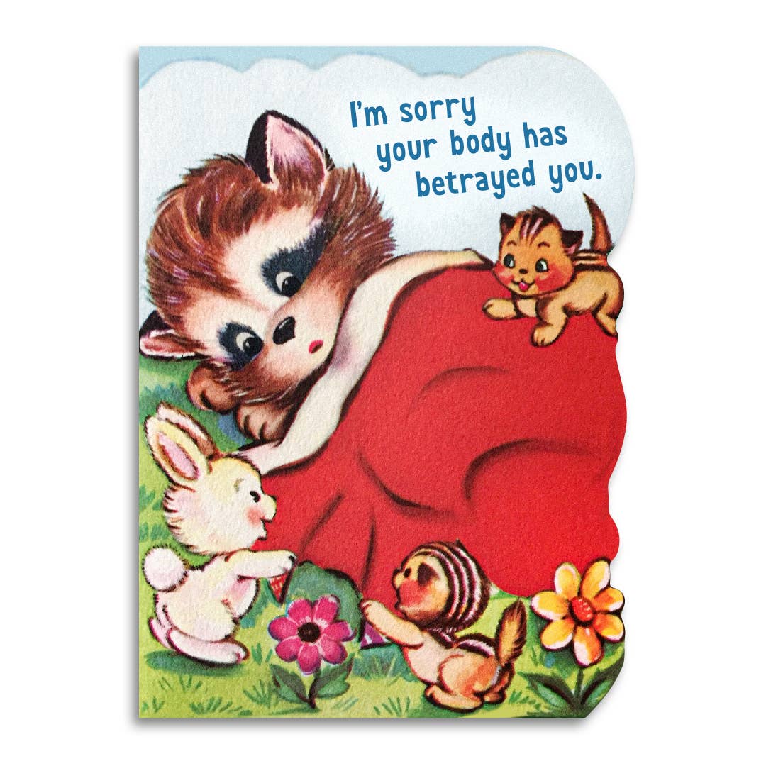 I'm Sorry Your Body Has Betrayed You Get Well Card - Box Turtle