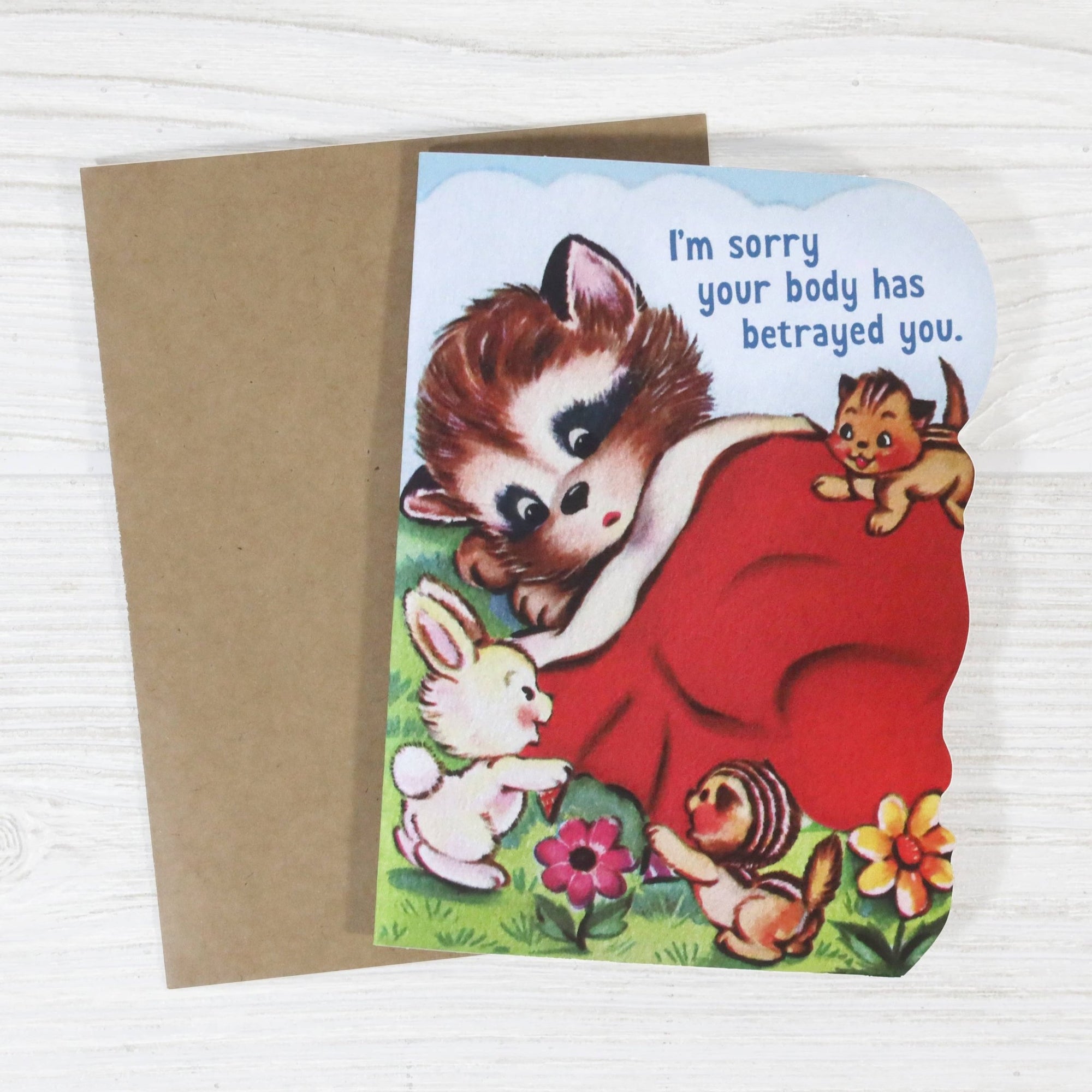 I'm Sorry Your Body Has Betrayed You Get Well Card - Box Turtle