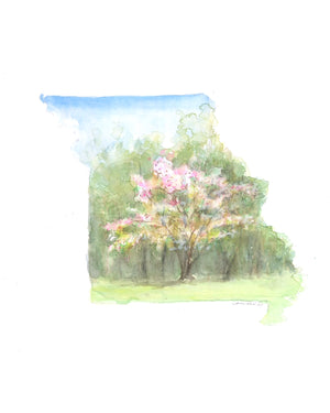 Emily Wood State Tree Watercolor Prints