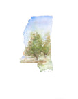 Emily Wood State Tree Watercolor Prints