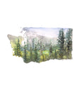 Emily Wood State Tree Watercolor Prints