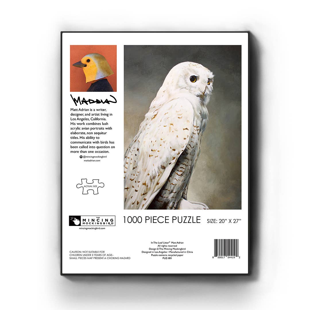 In The Leaf Litter 1000 Piece Puzzle - Box Turtle