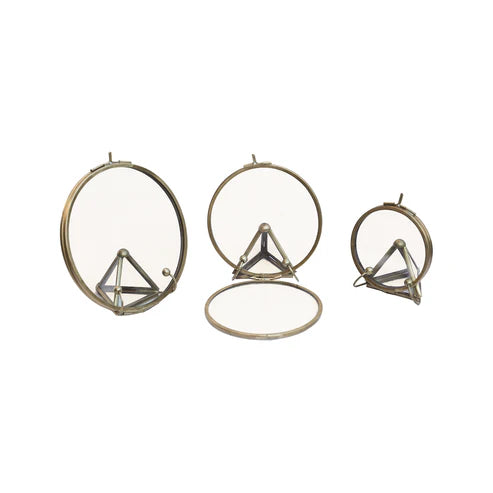 Mini Brass Circle Frames