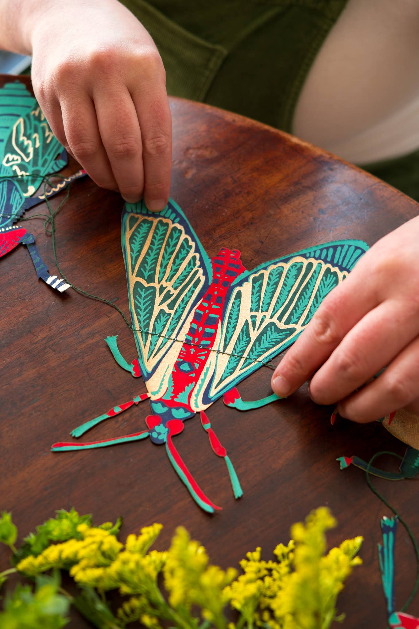 Insects Sewn Garland - Box Turtle