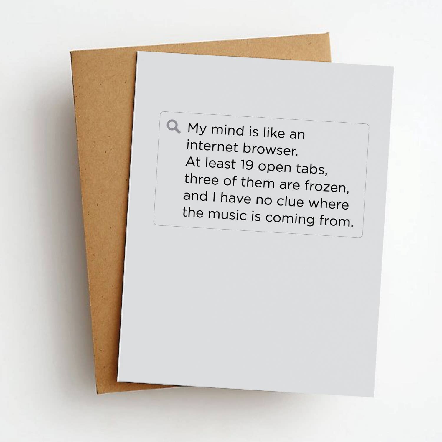 Internet Browser Funny Everyday Greeting Card - Box Turtle