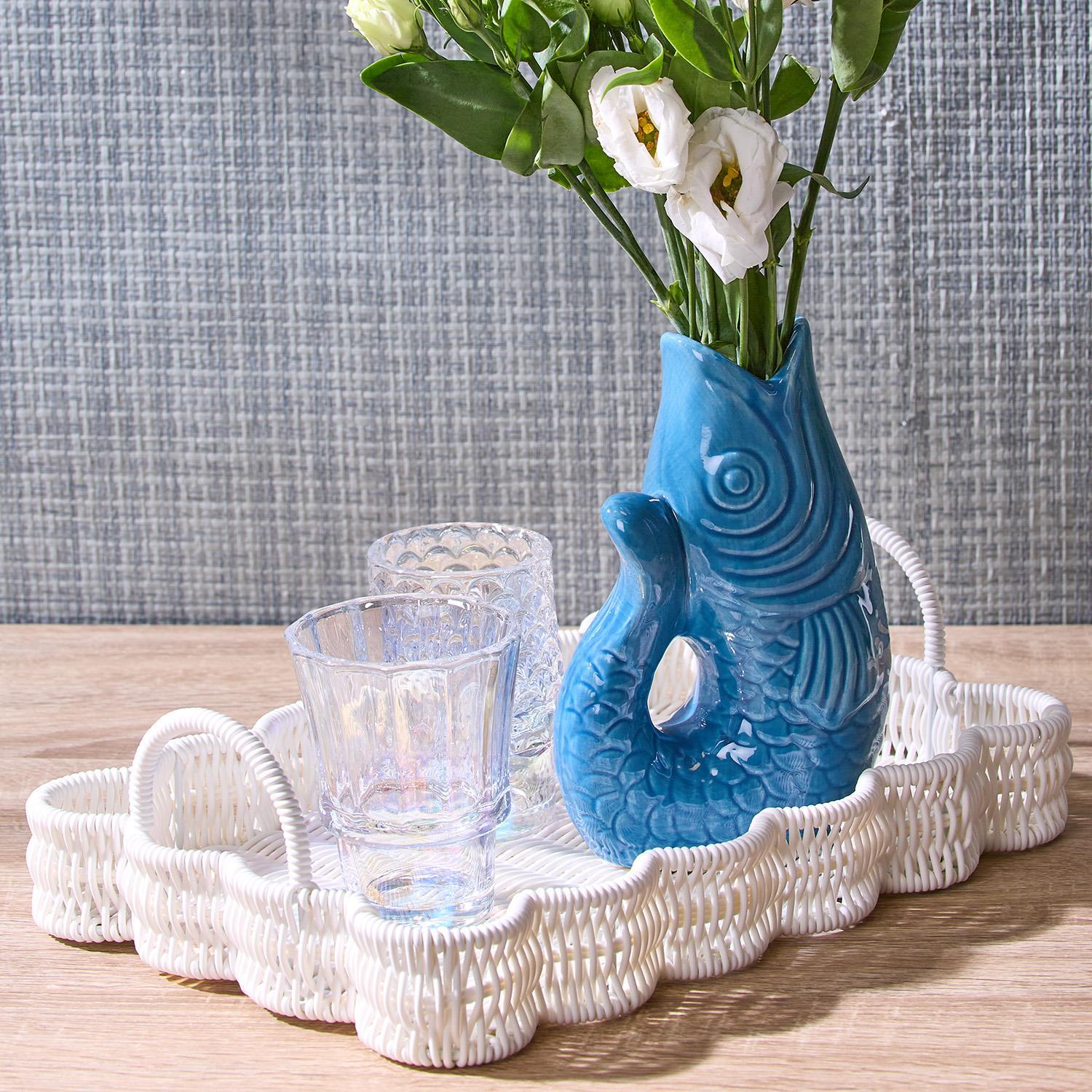 Box Turtle - Iridescent Stackable Fish Glasses