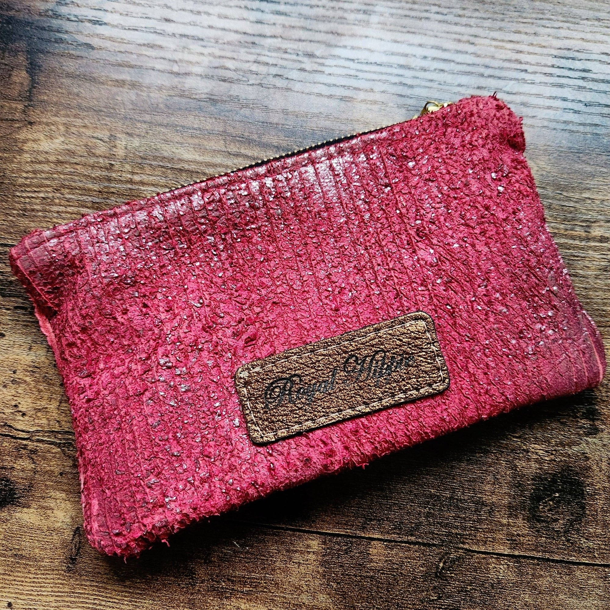 Italian Distressed Leather Pouch With French Trim - Box Turtle