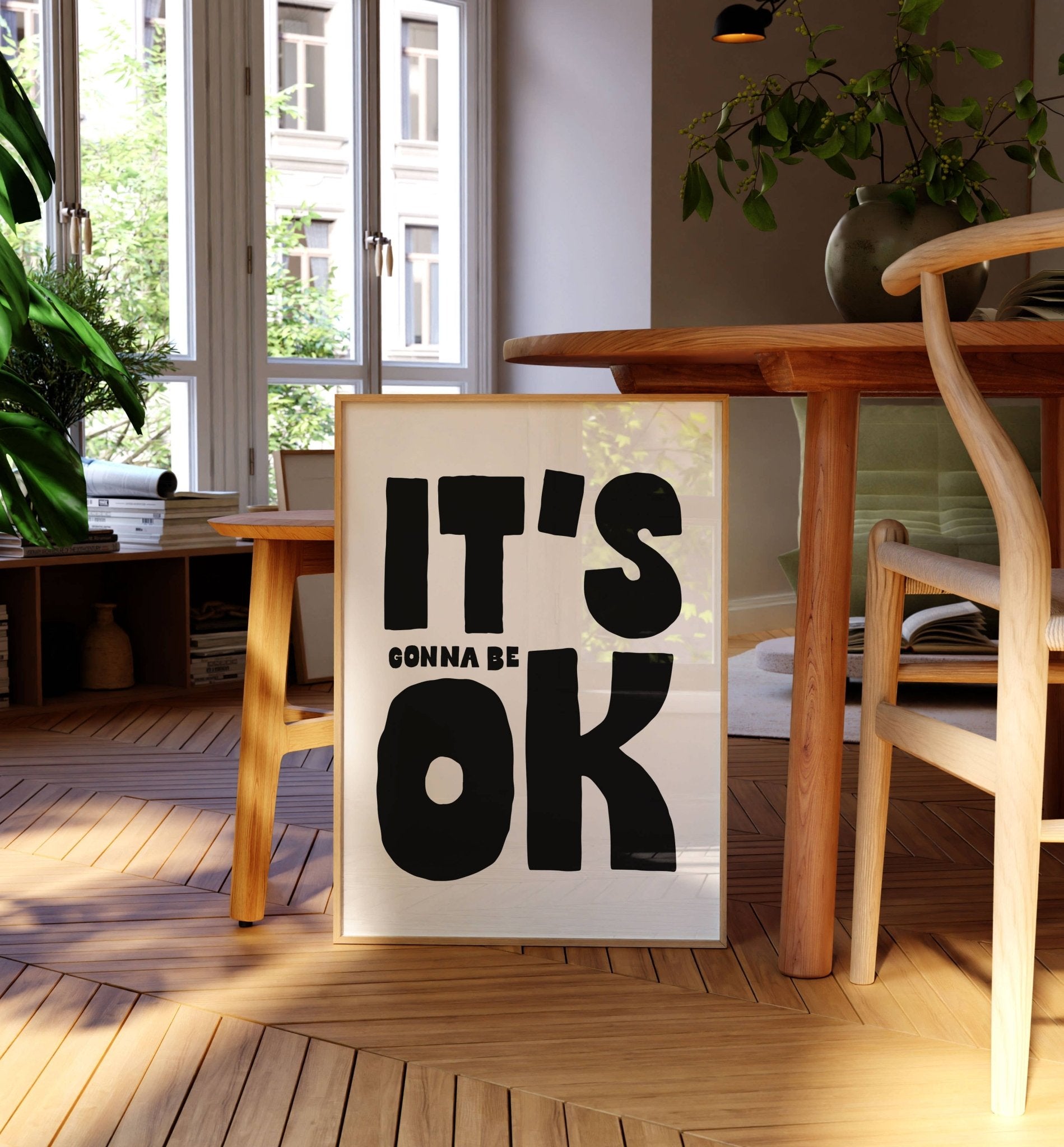 It's All Gonnna Be OK Print - Box Turtle