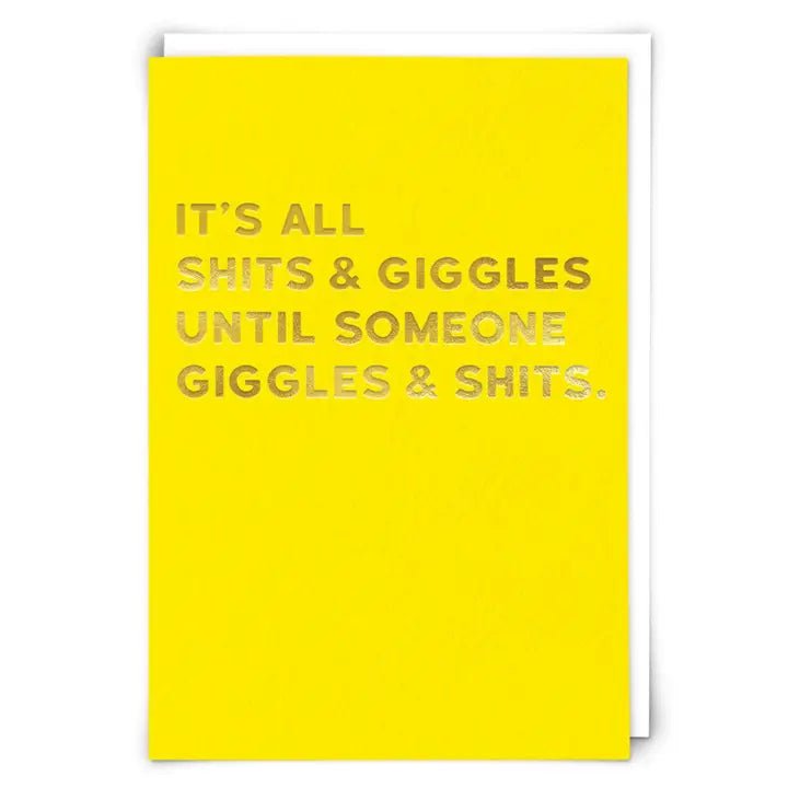 It's All Shits and Giggles Card - Box Turtle