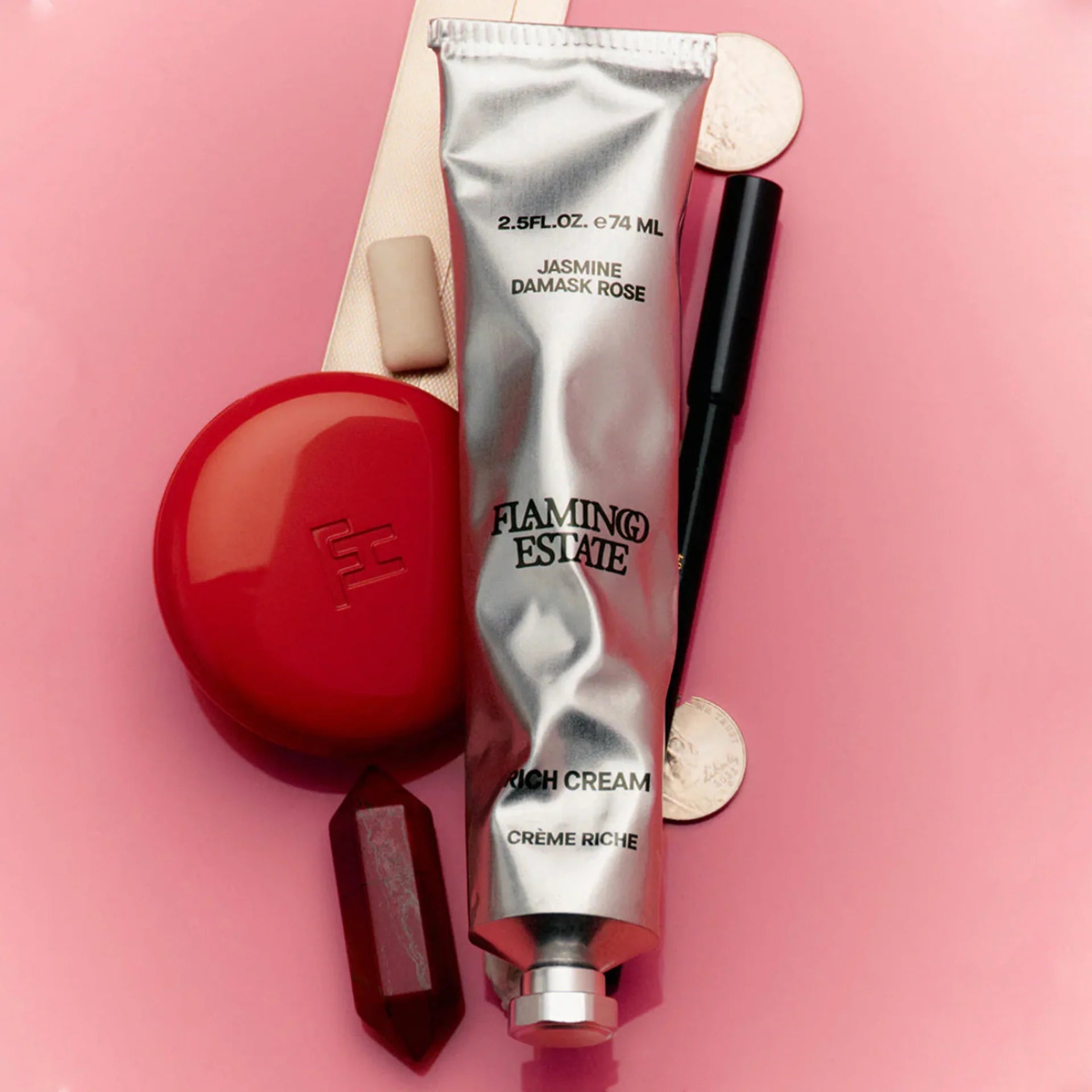 Jasmine Damask Rose Rich Cream - Box Turtle