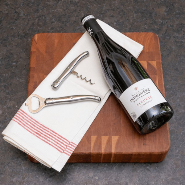 Jean Dubost Stainless Steel Corkscrew & Bottle Opener Set - Box Turtle