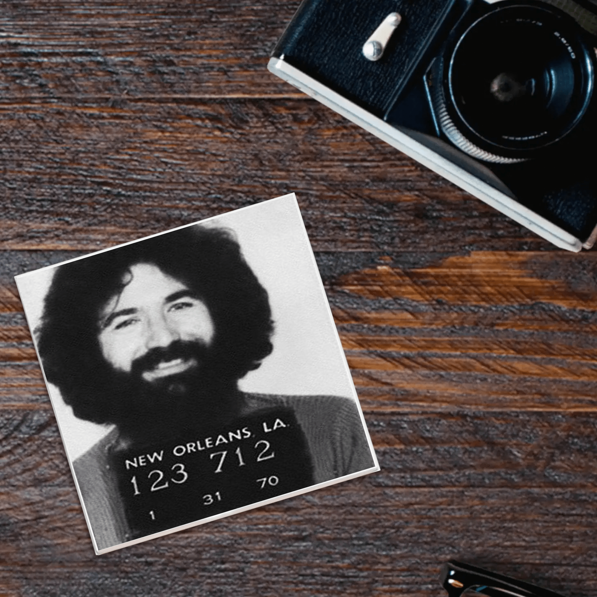 Jerry Garcia Mugshot Coaster - Box Turtle