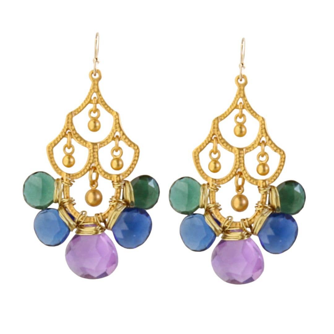Jewel Multi Frances Earrings - Box Turtle
