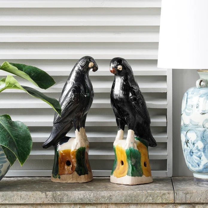 Jingdezhen Hand-Painted Porcelain Bird - Box Turtle