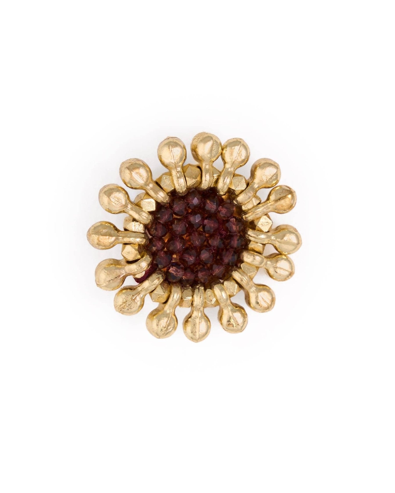 Johannah Crystal Port Brooch - Box Turtle