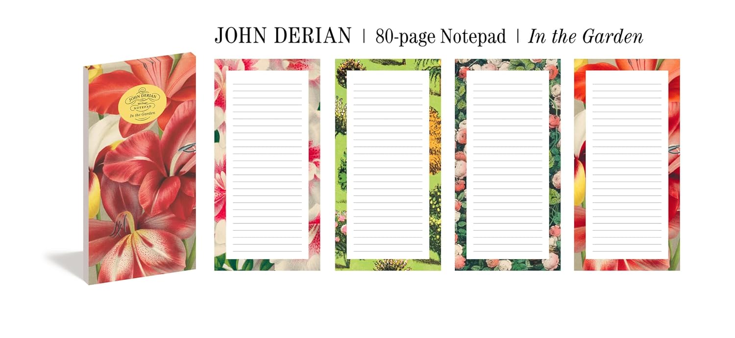 John Derian Paper Goods: In the Garden 80 - Page Notepad - Box Turtle