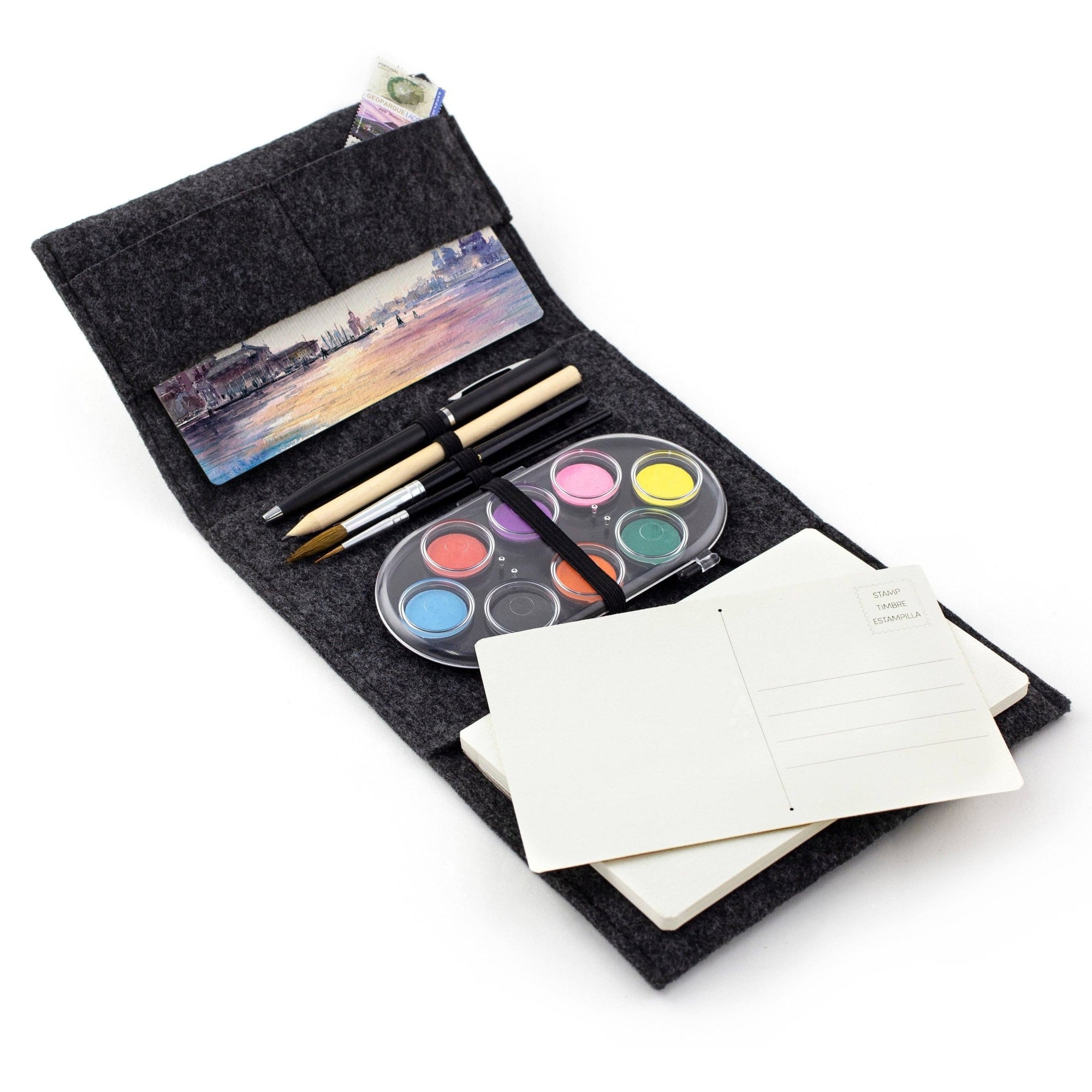 JOTBLOCK travel postcard watercolor paint set - Box Turtle